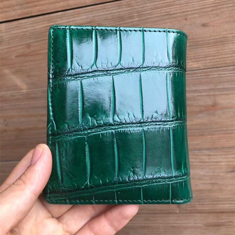 Men's Green Crocodile Wallet